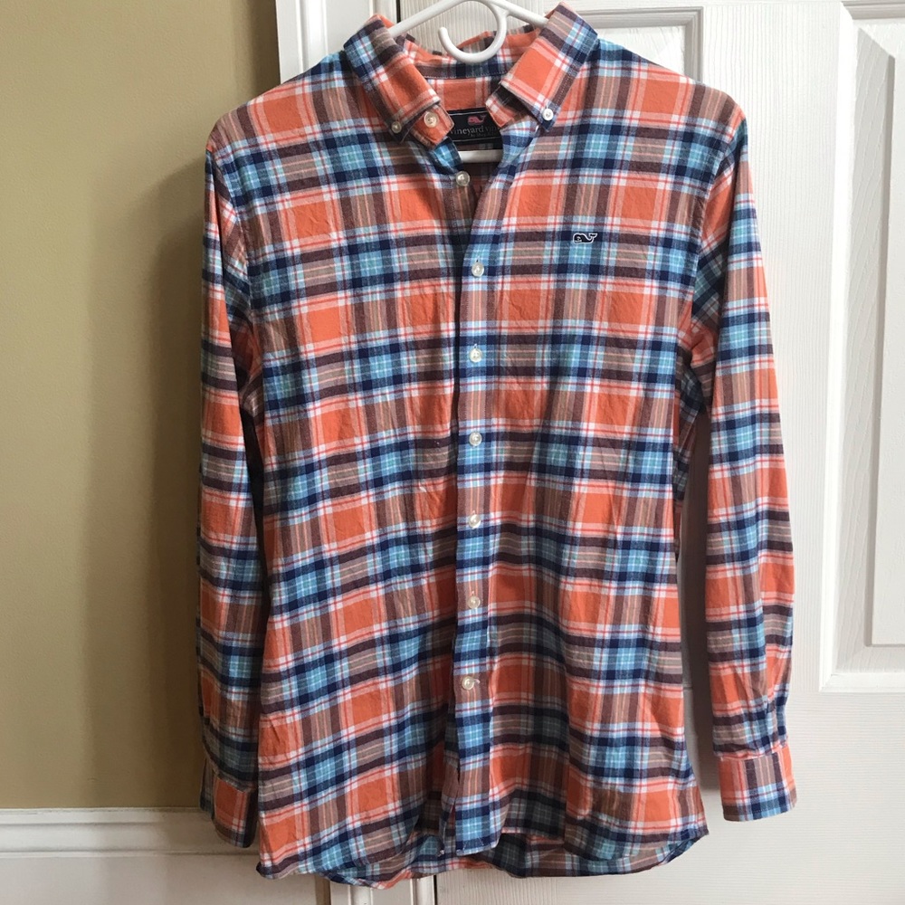 VV Boys Longshore Whale Button-Down Flannel Shirt